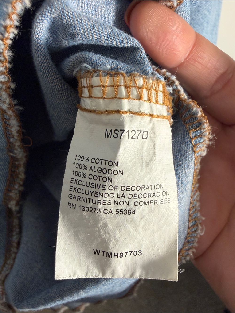 VTG Wrangler Light Blue Denim Pearl Snap Western Shirt XL - Picture 11 of 16